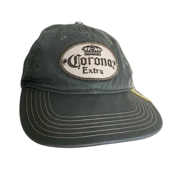 Corona Extra Army Green Cap Adjustable Vented Hat Relax Responsibly Unisex - Picture 1 of 9